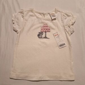 Gymboree girls size 18-24 months outlet kitten with cake short sleeve shirt New